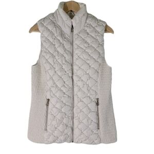 NWOT Marc New York  Women's Down Fill Puffer Vest Sz M White Pocket